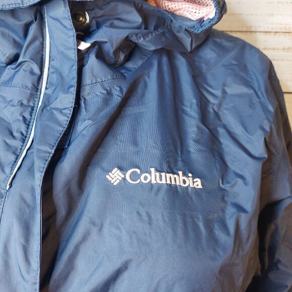 Girls Youth 14/16 Columbia Sportswear Omni-Tech Hoddie Windbreaker - Picture 3 of 15